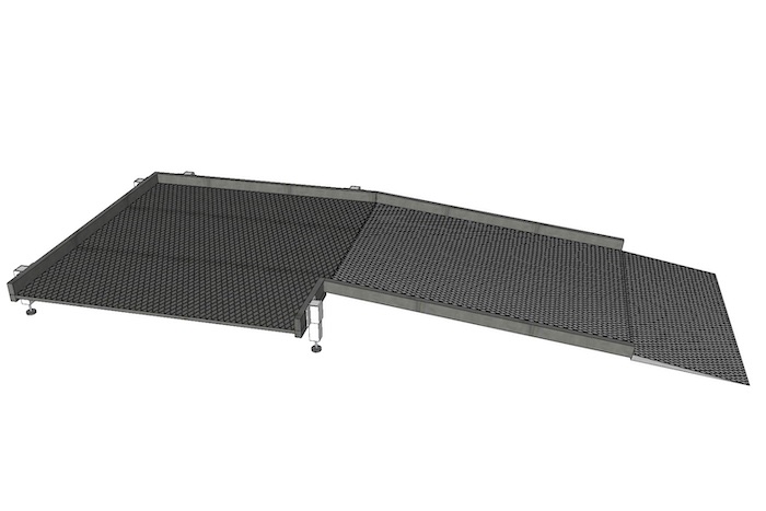 1300mm Wide Ramp System without Handrails